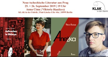 Mehr über den Artikel erfahren Neueste Literatur aus Prag am 25./26. September bei KLAK