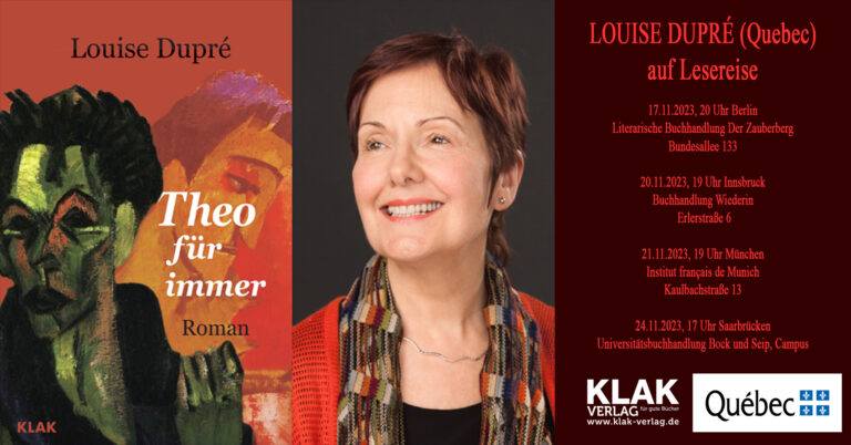 Mehr über den Artikel erfahren Lesereise: Louise Dupré (Quebec)