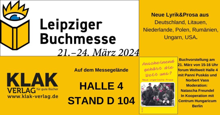 Mehr über den Artikel erfahren Wir freuen uns auf die Buchmesse in Leipzig