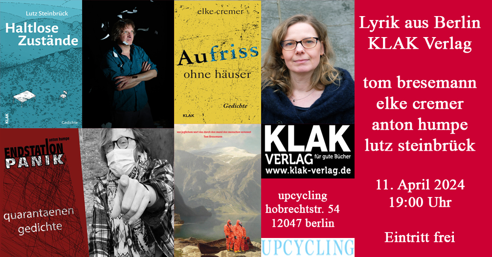 Du betrachtest gerade Lyrik aus Berlin | Am 11. April im Upcycling
