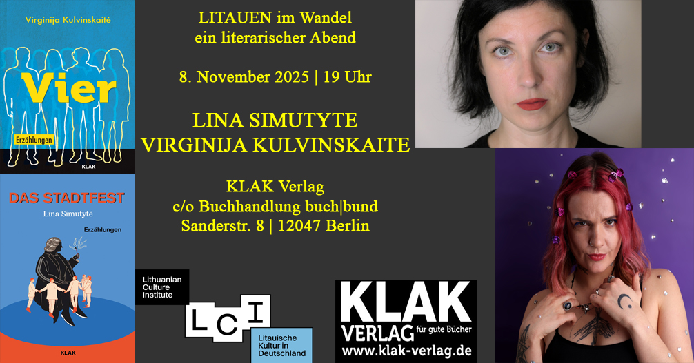 Du betrachtest gerade 8. November 2025: Litauen im Wandel  – ein literarischer Abend bei KLAK im buch|bund