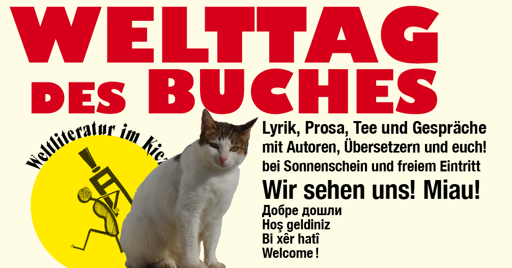 Du betrachtest gerade 25. April 2026 im buch|bund: Weltliteratur im Kiez | KLAK, Dagyeli und ETA Verlag zum Welttag des Buches